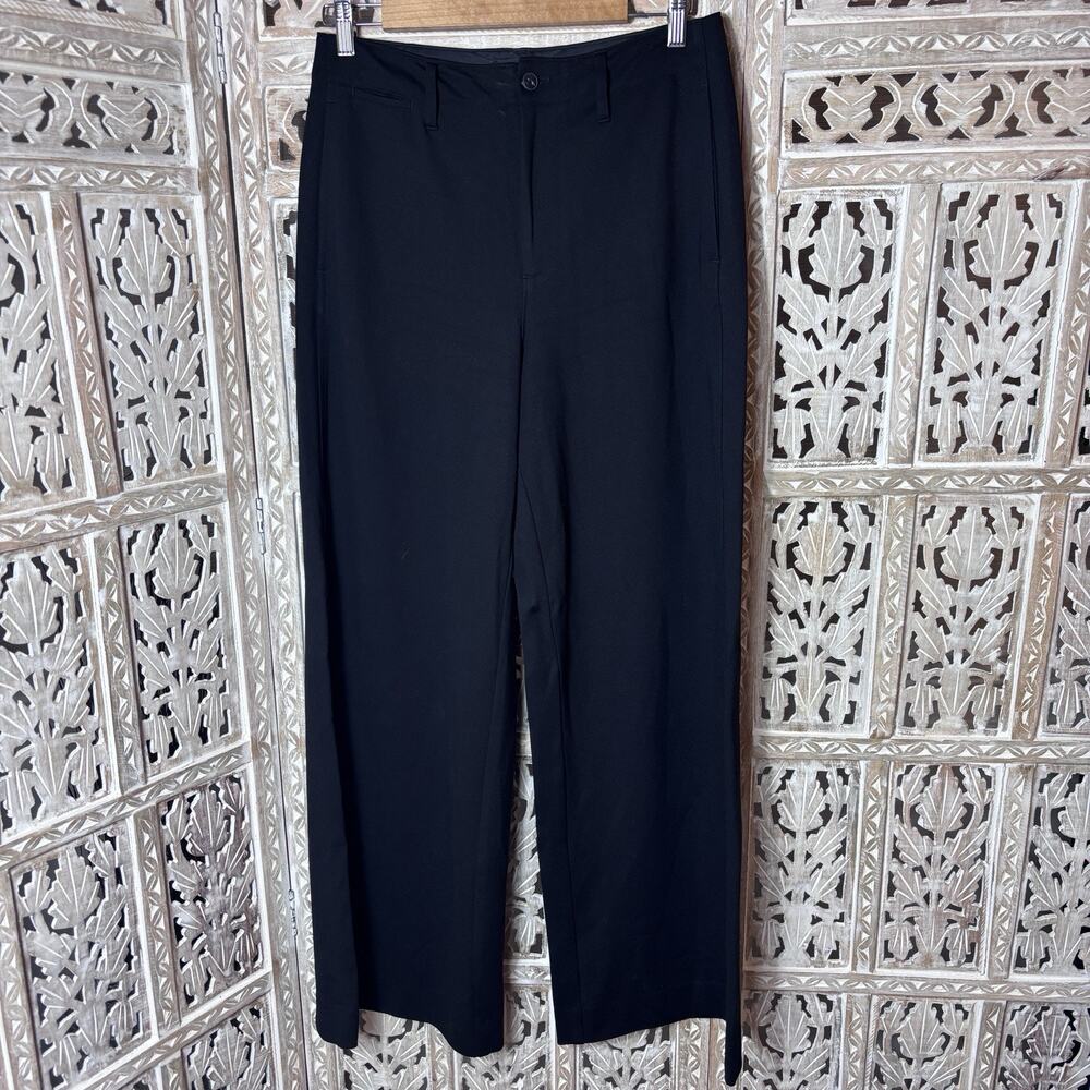 Rag & Bone Women's Sofie Ponte Wide Leg High-Rise Pants Black Sz 8